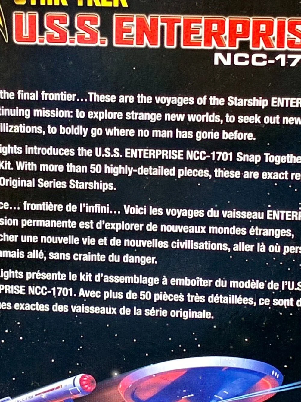 Star Trek USS Enterprise NCC-1701 3-in-1 SNAP Together Model Kit Polar Lights